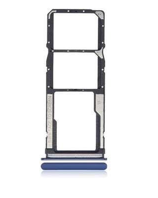 Replacement Dual Sim Card Tray Compatible For Xiaomi Redmi 10X 4G/Note 9 (Blue)
