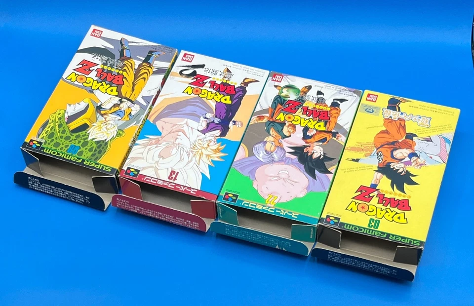 Lot 12 Dragon Ball Z Super Butoden 1 2 3 4 Super famicom SNES + Book + figure JP - Image 2 of 4