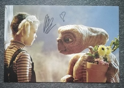 B742 Drew Barrymore E.T. Foto Druck signiert