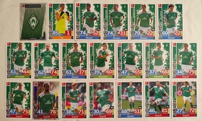 Match Attax Bundesliga 18/19 Werder Bremen Team Set 20 Karten 2018/2019