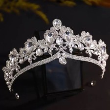 Swarovski crystal Bride Wedding Crown tiara