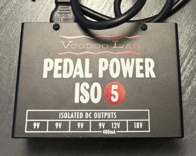 USA Pedal Power ISO 5 Voodoo Lab Guitar Effects 9 12 & 18 Volt DC Power Supply