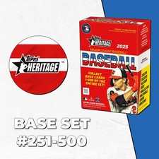 2025 Topps Heritage Baseball (Base Set #251-500) Pick Your Cards