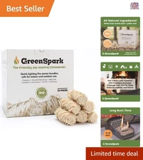 Natural Wooden Fire Starters 70 Pcs Waterproof for BBQ Fireplace Campfire