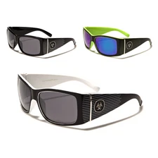 Biohazard Sunglasses Sport Mirror Baseball Golf Fishing Wrap Plastic Frames Men.