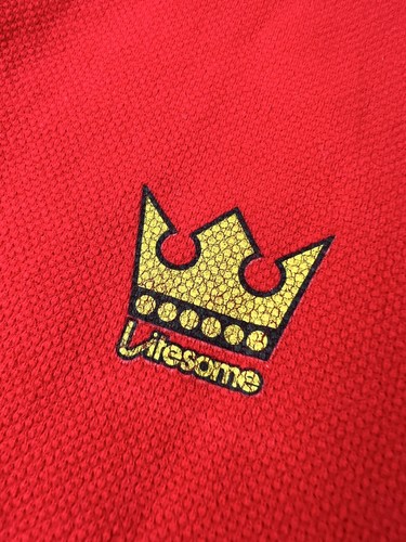 Vintage 80s Red Santos FC Jersey Shirt Mens Medium Red England Soccer Football - Picture 7 of 14
