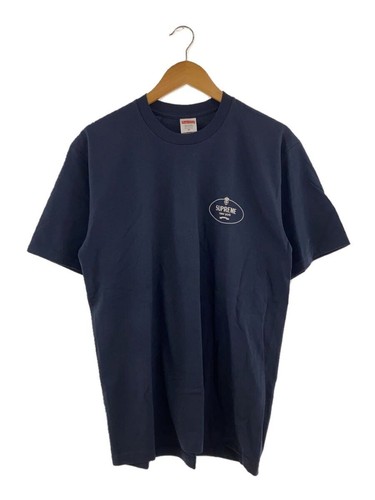 T-shirt Supreme cotone tinta unita navy M