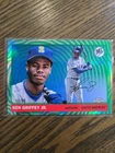 2025 Topps Chrome Platinum Ken Griffey Jr Green Vibrations Refractor /99