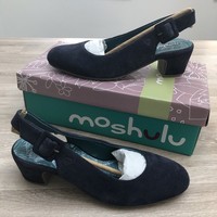 BNIB Moshulu Ladies Varzea Indigo Size 5 Sling Back Shoes