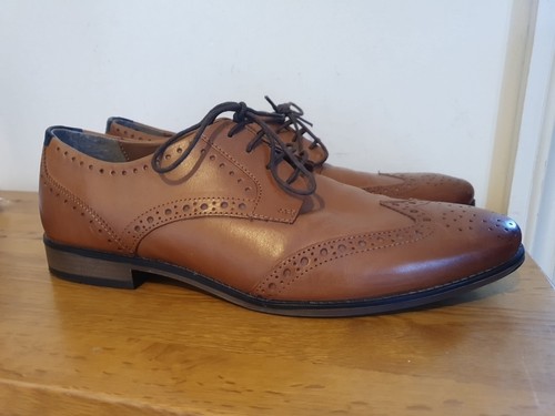 River Island Men's Tan Leather Brogues UK Size 11