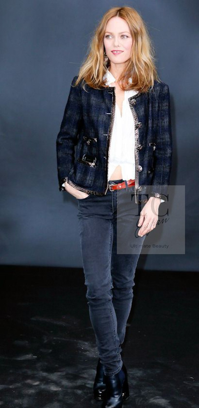 CHANEL 13PF Gray Black Brown Wool Python Trim Jac… - image 23