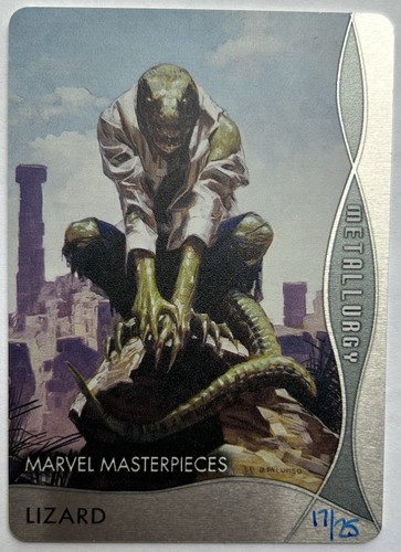 Lizard #16 Marvel 2023 Masterpieces Metallurgy card