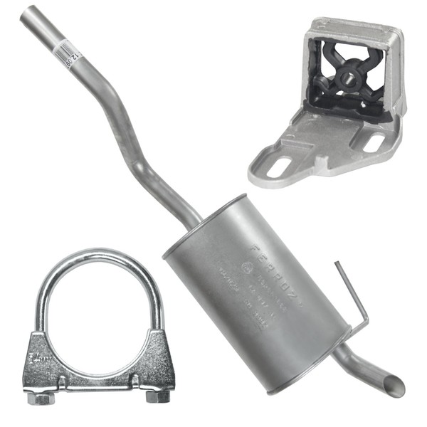EndschalldäMpfer Auspuff Endtopf Polo III 3 6N 6N2 1.7 1.9 Stufenheck Kombi-image