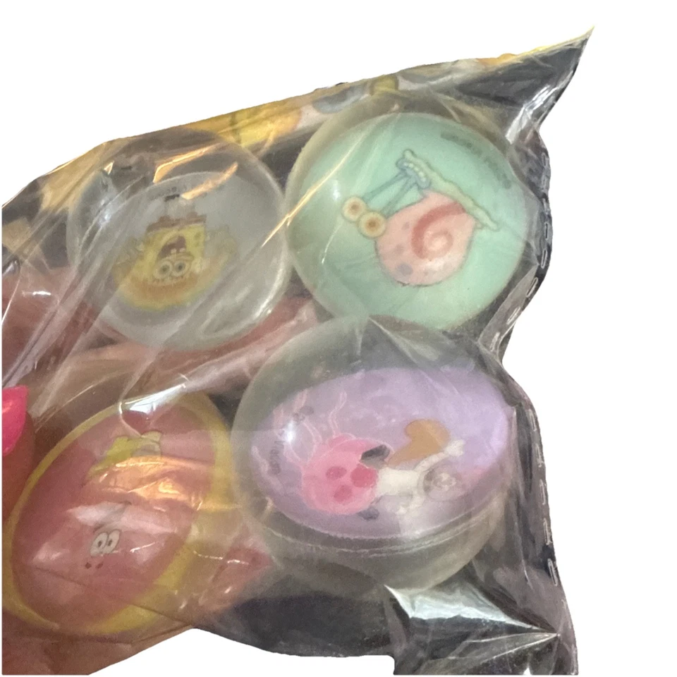 SPONGE BOB SQUARE PANTS Patrick 8 7” Plates & 4 Rubber Balls New Sealed - Image 2 of 4