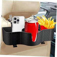 3-in-1 Car Headrest Backseat Organizer with 3.7" Backseat Cup Holder 1-PACK