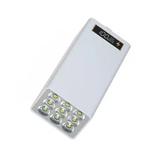 White Detachable Battery Case LCD Display Power Bank Shell Charger Box B