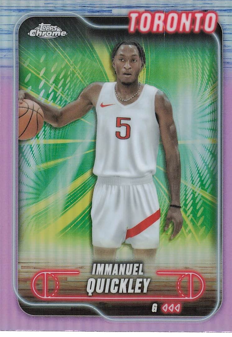 2024-25 Topps Chrome - Immanuel Quickley #57 Pink Refractor