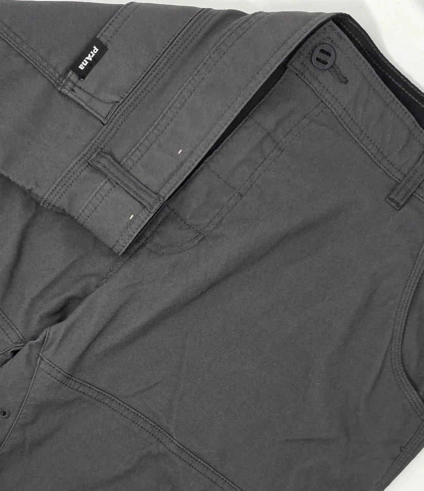 Prana Stretch Zion Pant II Men's Size 38 x 32 Dark Gray Cargo Stretch - 1969791