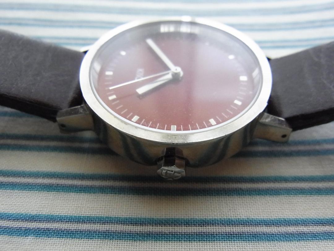 Watch Mondaine 21 Jewels Kiso Orange Wooden Lacquer Swiss Made