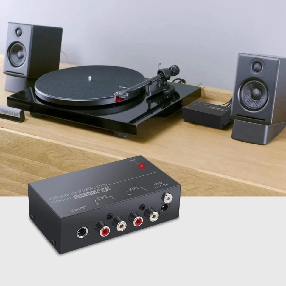 Phono Vorverstärker Mic Verstärker mit Netzteil Phono Vorverstärker Pre Amp - Bild 2 von 4