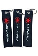 Set 3 Keychain AIR CANADA  - 130*30mm twill+embroidery