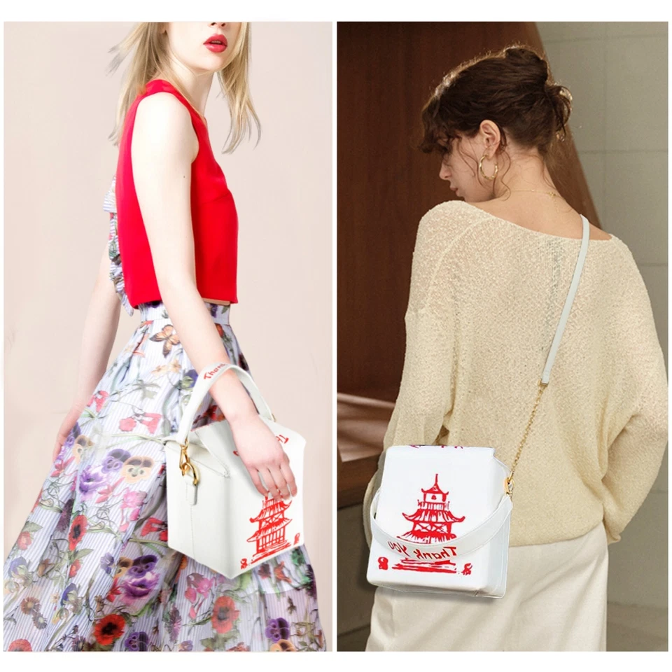 Bolso Bandolera Fahion para Mujer Chino Takout Caja Cartera Mujer Bolso de Hombro Foto 2 de 4