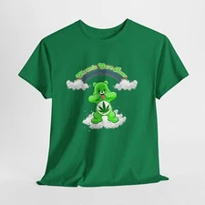 Chronic Care Bear Funny T-Shirt Weed Cartoon Parody Marijuana Leaf 420 Men Women