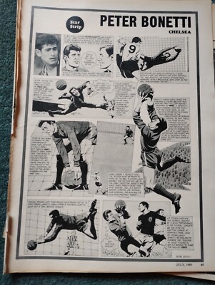 K1z  Ephemera 1969 Football Article Star Strip Peter Bonetti 