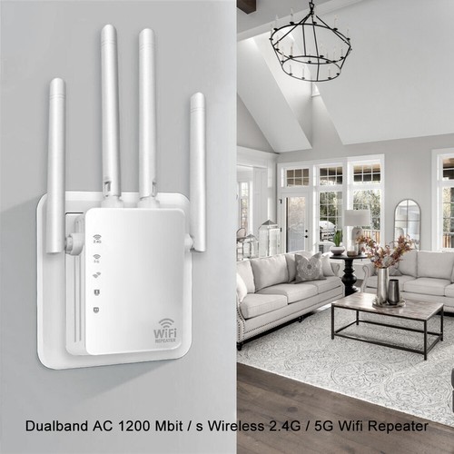 1200Mbit/s WLAN Repeater Router Range WiFi Wireless Signal Verstärker Booster DE - Bild 5 von 59