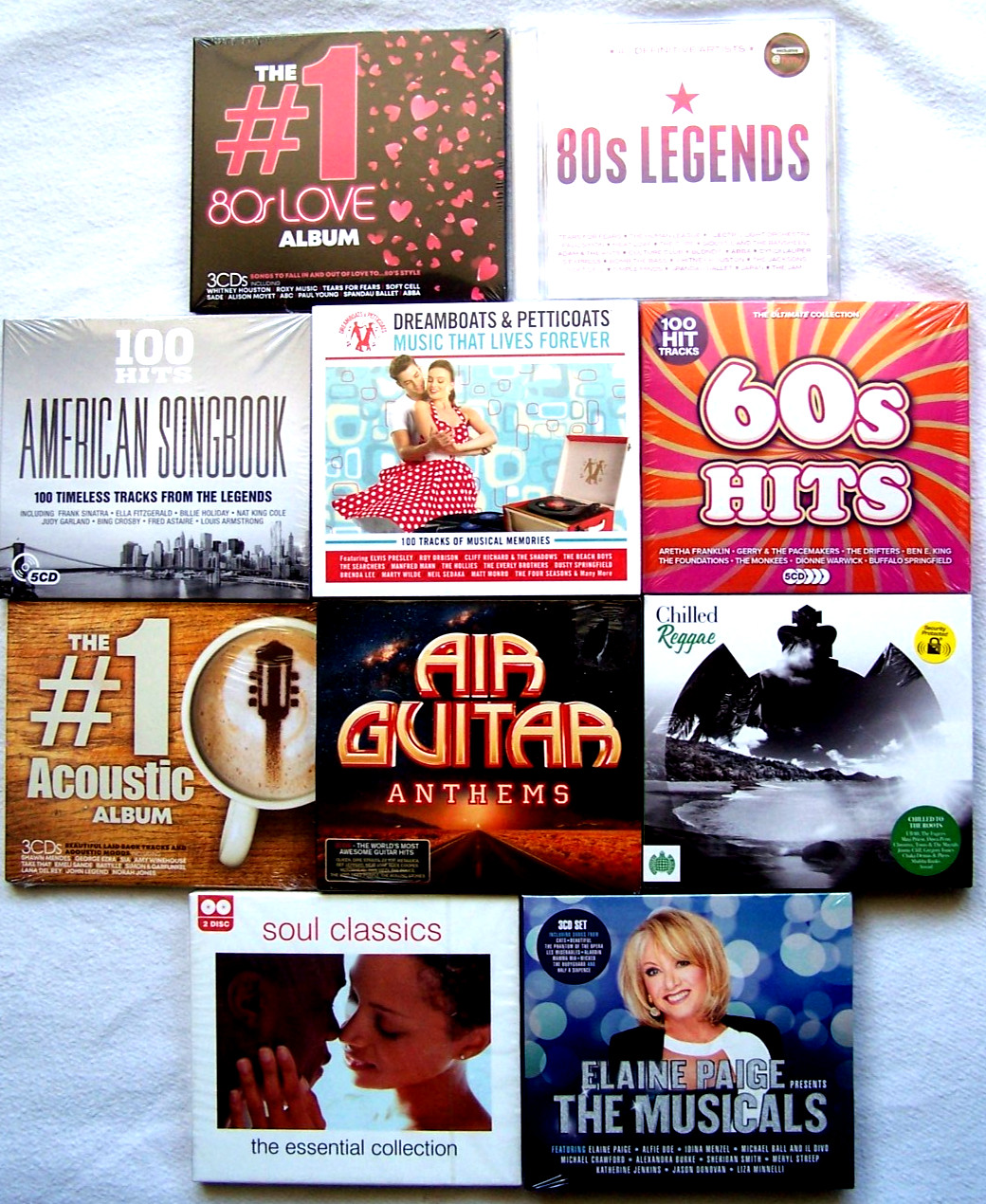 JOB LOT / BUNDLE OF 10 - Mixed CD Compilations - New & Sealed