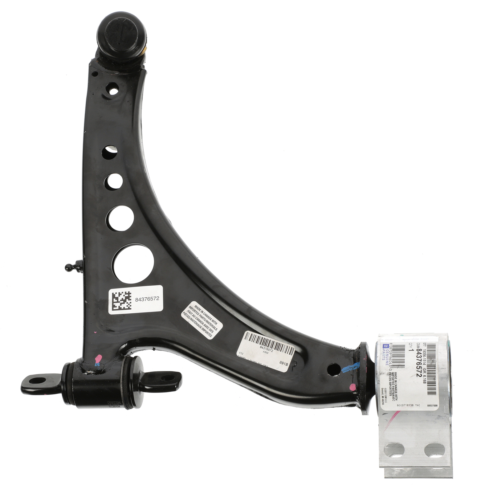 Brazo de control inferior delantero para LaCrosse 2017-2019/Malibu 2016-2021 (N/P 84376572)