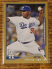 2014 Topps #197 ONELKI GARCIA Los Angeles Dodgers GOLD BORDER PARALLEL 0930/2014