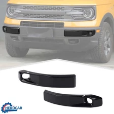 Front Bumper Fog Light Frame Guard Bezels Trim Cover For Ford Bronco Sport 21-24