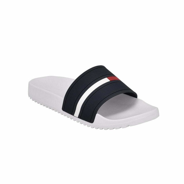 black tommy hilfiger slides
