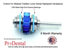 Midwest Tradition Lever/Push Button Dental Handpiece Turbine - ProDental