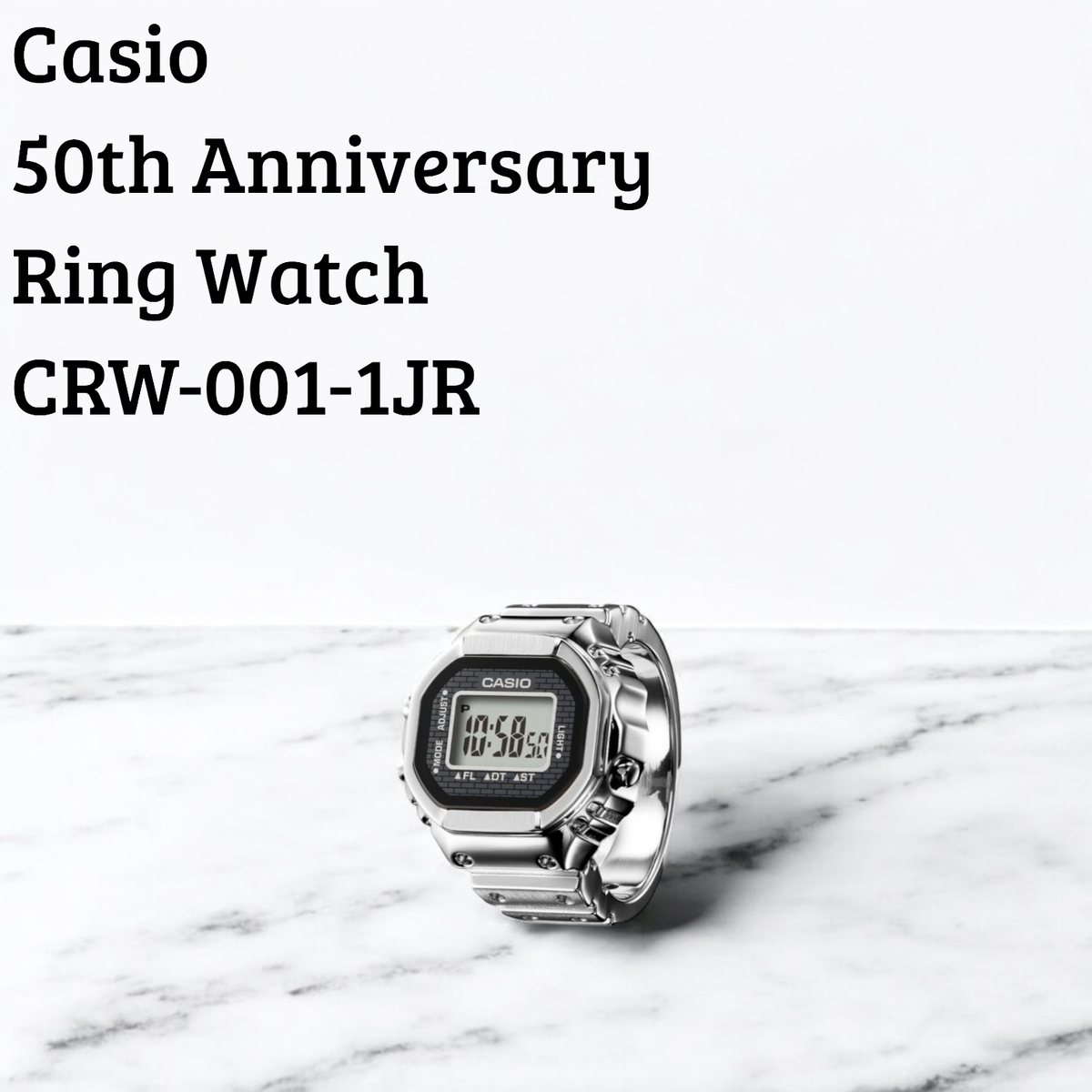 Casio Watch 50th Anniversary Casio Ring Watch CRW-001-1JR Casio Watch 50th Anniversary Casio Ring Watch CRW-001-1JR