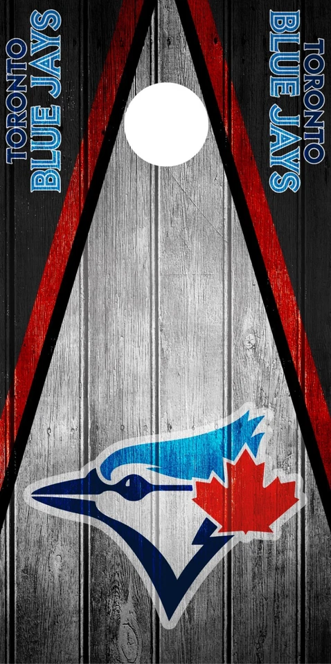 SINGLE Toronto Blue Jays Cornhole Wrap Skin Game Board Decal Vintage Vinyl DT129 - Image 1 of 1