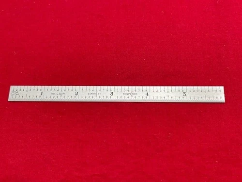 Starrett C305R-6 Flexible Steel Rule with Inch Graduations, 6"  IN STOCK
