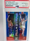 Magic Johnson & Larry Bird - Autographed!!  2021 DONRUSS OPTIC Blue /49 PSA AUTO