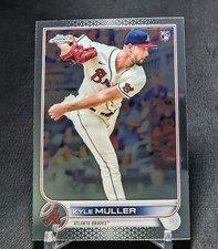 Kyle Muller Rookie RC 2022 Topps Chrome Baseball Card #70 Atlanta Braves. rookie card picture