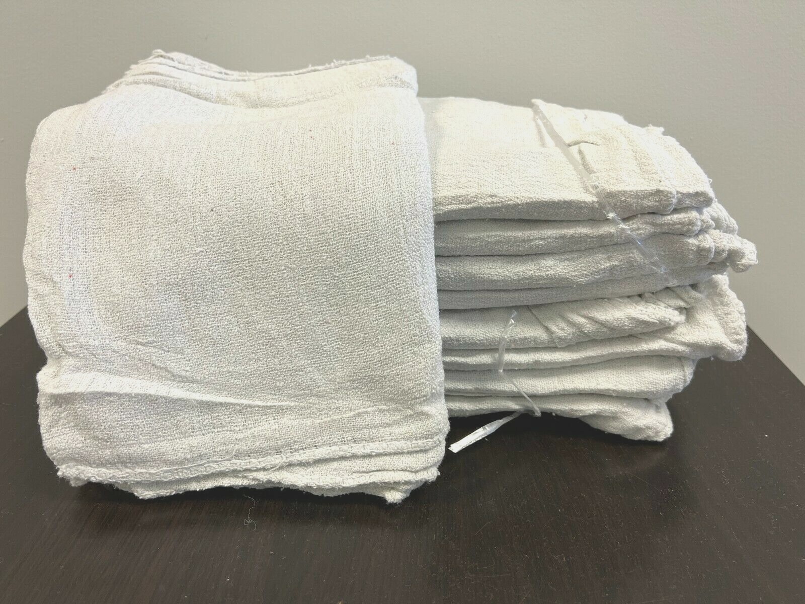 1000 PIECES NEW WHITE INDUSTRIAL SHOP RAGS CLEANING TOWELS 14x14 inches ...