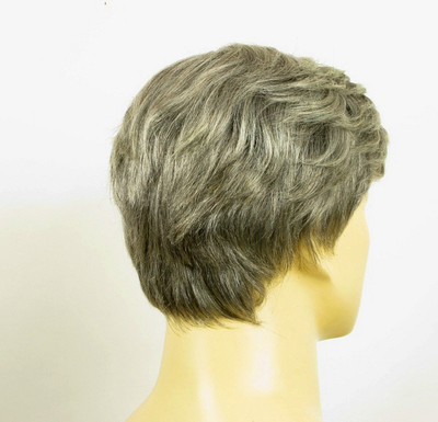 Perruque Homme 100% Cheveux Naturels Châtain - Taille Moyenne, Style Court Et Naturel - Neuf Étiqueté