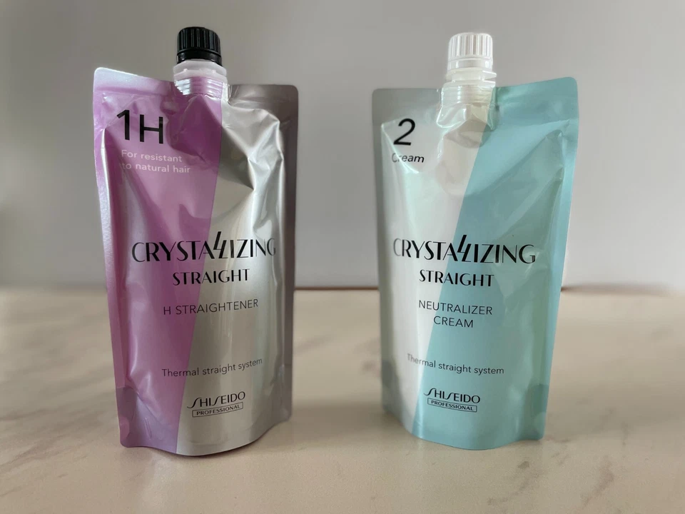 Alisador recto cristalizante Shiseido Perm H1 + Juego de crema neutralizante Foto 2 de 4