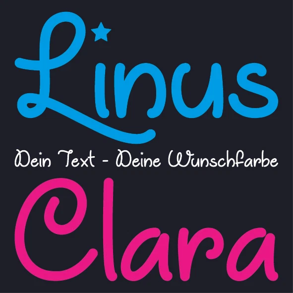 DS*DESIGN Name ✔ 10cm ✔ Farbauswahl ✔ Bügelbild ✔ Wunschtext ✔ Wunschname ✔ Buchstaben ABC