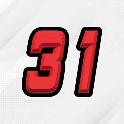 3 x Custom Number Stickers Vinyl S15 For NINJA ZX-14R Panigale V4