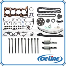 Head Gasket Set Bolts Kit for 06-09 Ford Mercury 2.3L Timing Chain Kit Solenoid