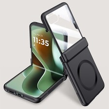 For Motorola Razr 2024/Ultra 2025 Tempered Glass Screen Cover Mag Safe PC Case