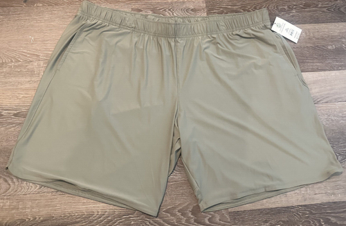 Athletic Works Knit Jersey Shorts Tarragon Elastic Waist Mens 3XL 48-50
