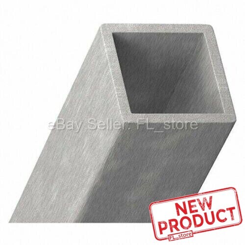 Square Fiberglass Hollow Tube 3/4" I.D. x 1" O.D. x 5 Feet Long 1/8" Wall ISOFR