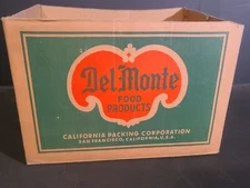 Vintage 1953 Del Monte Golden Corn Advertising Movie Prop Display Cardboard Box